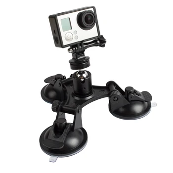 

For Gopro Accessories Removable Car Suction Cup Holder Triangle low Angle for GoPro Hero 8 7 6 5 4 3+ 3 SJCAM SJ4000 Xiami yi