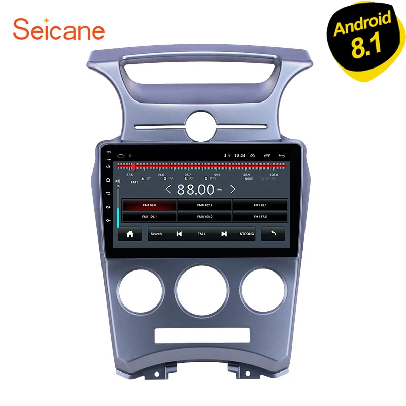 Seicane 2din Android 8,1 автомобильный Радио gps мультимедийный плеер для 2007 2008 2009-2012 Kia Carens Руководство A/C поддержка DVR камера заднего вида