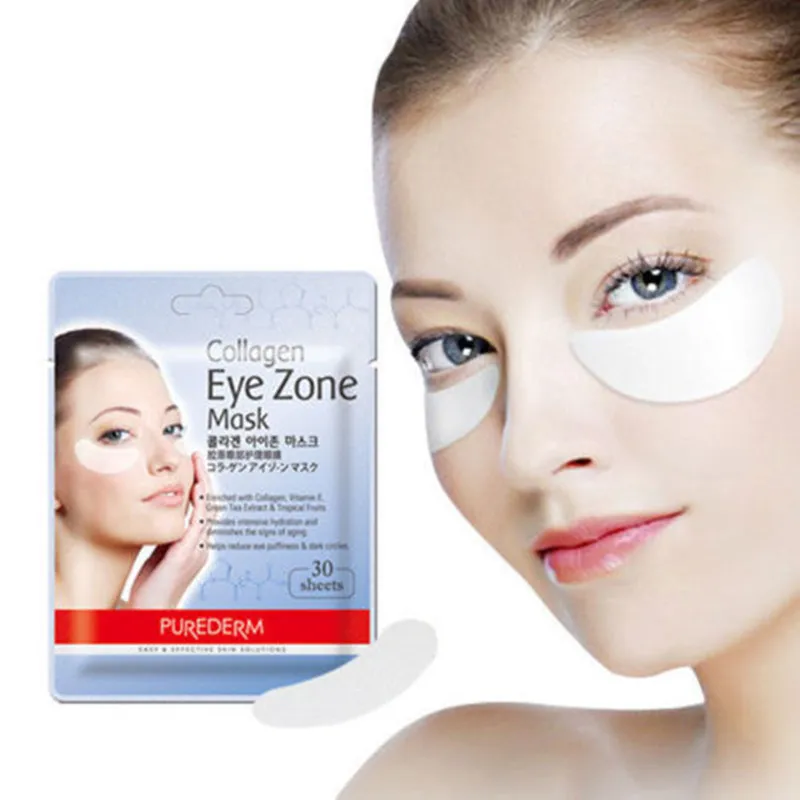 Buy Korean Cosmetic PUREDERM Collagen Eye Patch 30 Sheets/1 Pack Anti Aging