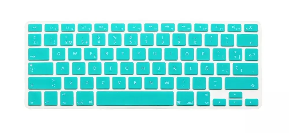 Силиконовый чехол для Macbook Air Pro Retina 13 15 17 с клавиатурой Mac Book Испания США испанский