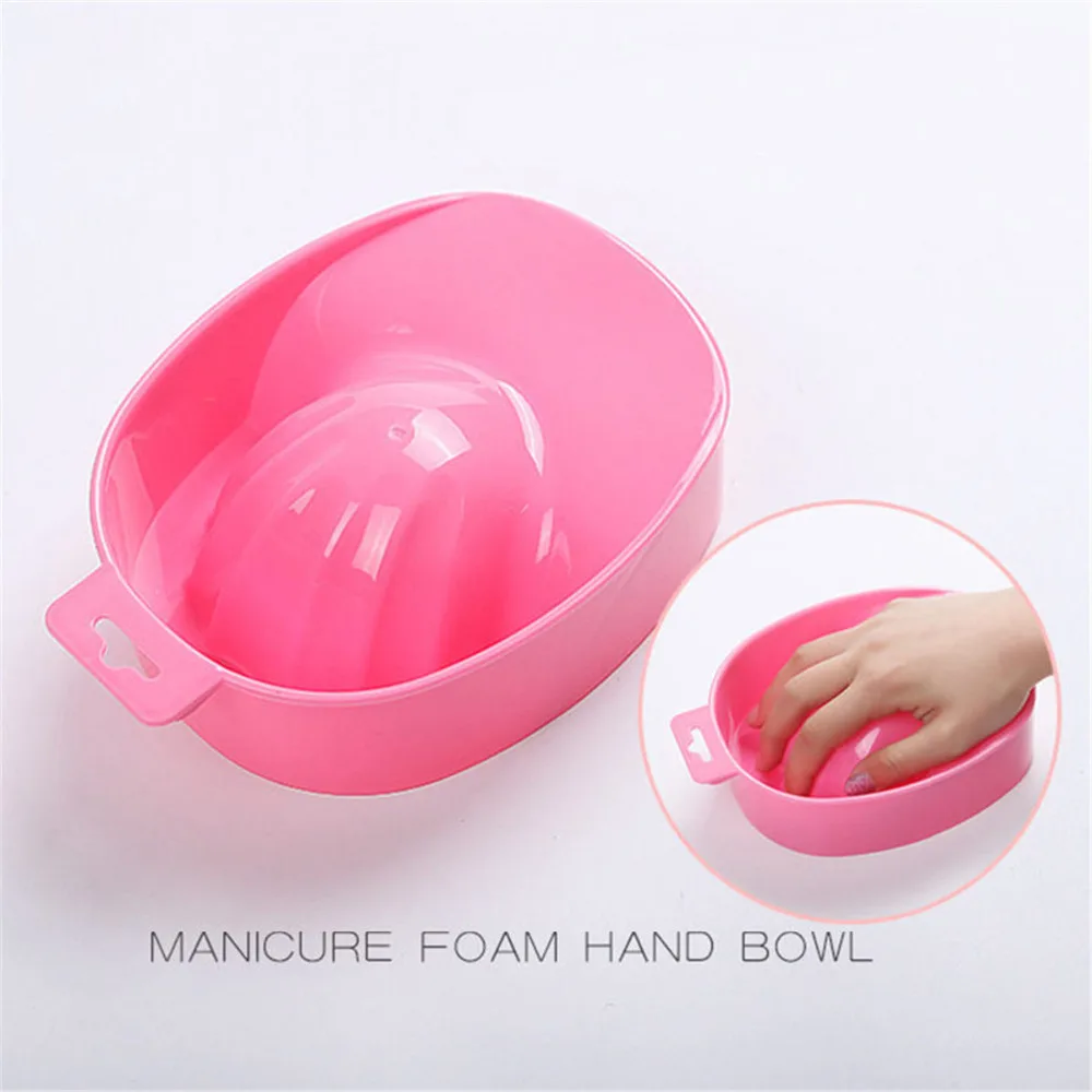 

1pcs Nail Art Hand Wash Remover Soak Bowl DIY Salon Nail Spa Bath Treatment Manicure Tools Nail soak bowl