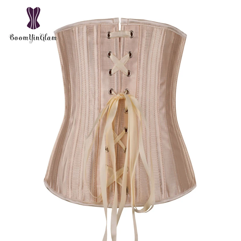 Black/Nude Women's Waist Trainer Slimming Waist Shaper 26 Spiral Steel Boned Corset Size XXS-XXL 8001#