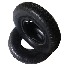 4.00-8 Tyre & Inner Tube Straight Valves Set Sack Truck Trolley Wheelbarrow Don’T Use In The Highway Rubber Strong And Sturdy