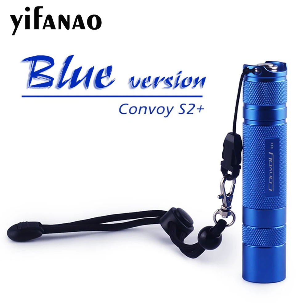 Скидка Convoy S2 + синий L2 U2 1A EDC светодиодный светильник вспышка s фонарь для самозащиты походный светильник вспышка для велосипеда подарок для парней