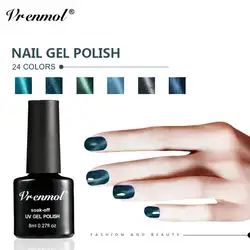 Vrenmol 24 цвета кошачий глаз лак для ногтей Nail Art УФ гель лак Гибридный Магнитный краски акриловые нужно сильный магнит лампа ногтей гель