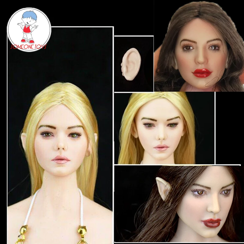 

WONDERY 1/6 Ep01/Ep02 Daeris Ava Elf Girl Head Sculpt Female Headplay