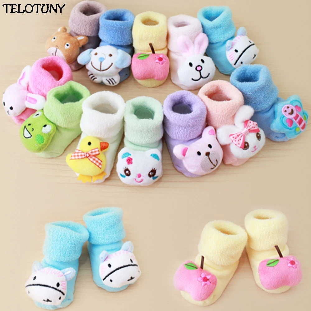 

TELOTUNY 2018 FASHION Cartoon Newborn Kids Baby Girls Boys Anti-Slip Warm Socks Slipper Shoes Boots ZY20