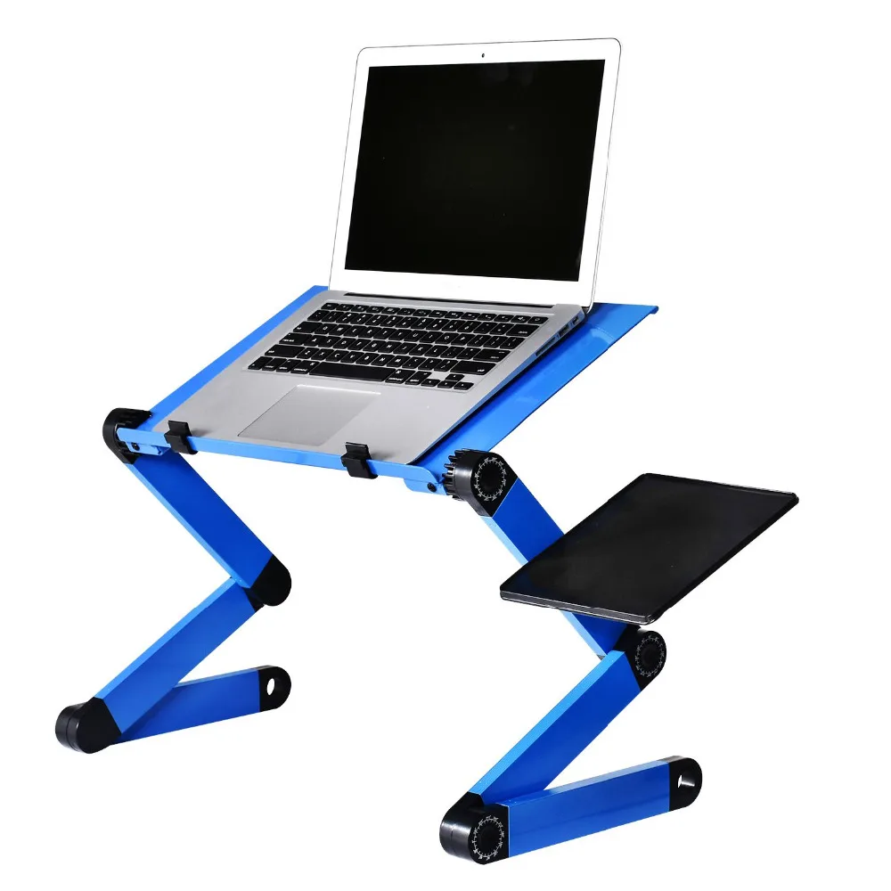 Actionclub Portable Foldable 360 Degree Adjustable Laptop Desk Computer Table Stand Tray For Sofa Bed Laptop Desk With Mouse Pad