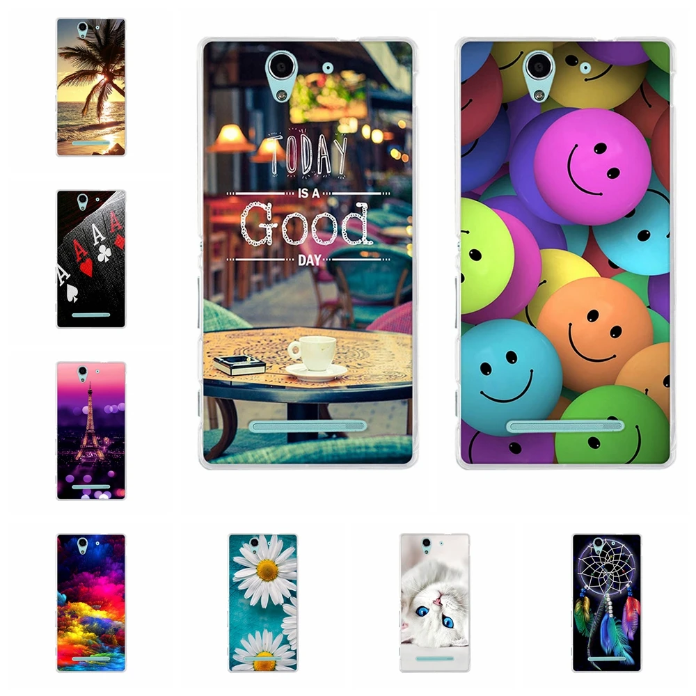 

Soft TPU Case For Sony Xperia C3 D2533 D2502 S55T S55U 5.5" Silicone Printing Back Phone Cover for Sony Xperia C3 c3 Case Fundas