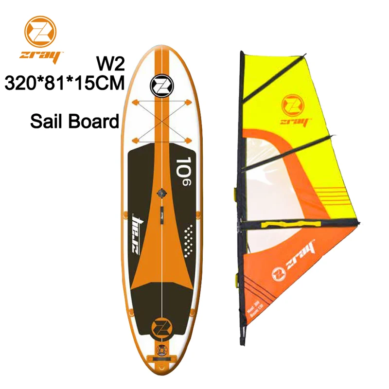

sail board SUP 320*81*15 Z RAY W2 wide inflatable stand up paddle board surf kayak sport boat bodyboard oar windsail dinghy raft