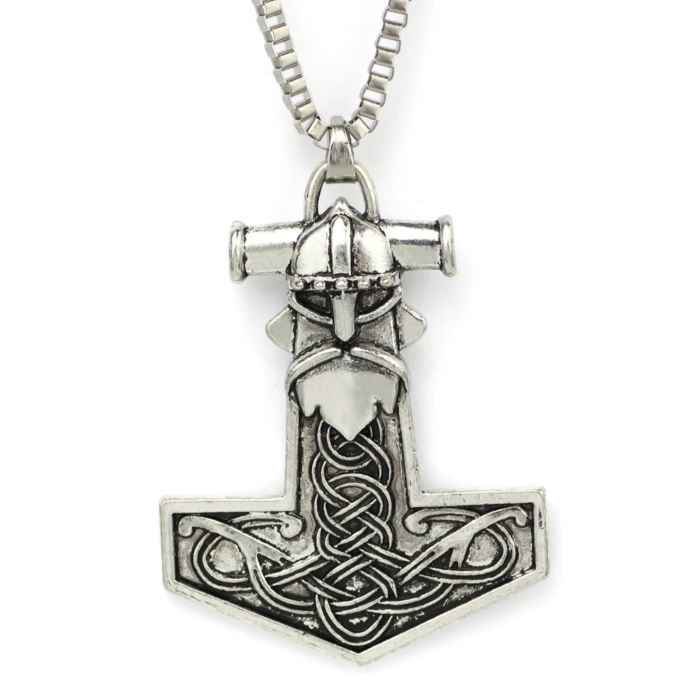 Новый Viking North огромный Odin Mjolnir молоток Мужская Подвеска Ожерелье|pendant necklace|mens pendant