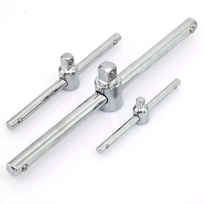 1pcs 1/4" 3/8" 1/2" Drive Sliding T bar 115 250mm HCS Socket Drive T
