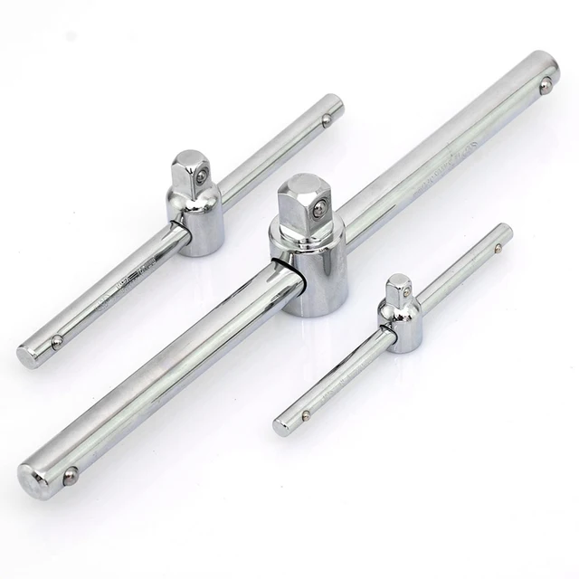 1pcs 1/4" 3/8" 1/2" Drive Sliding T bar 115 250mm HCS Socket Drive T
