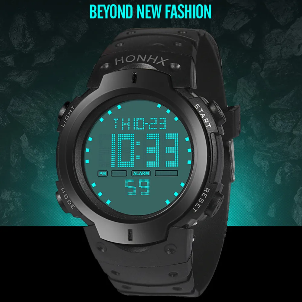 

GEMIXI Luxury Brand Mens Sports Watches Dive 30m Digital LED Military Watch Men Fashion Casual Electronics Wristwatches