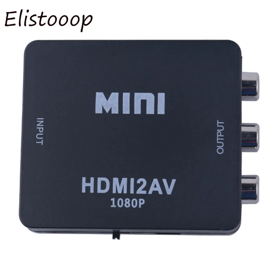 HD 1080P для HDMI в AV RCA CVBS адаптер Mini HDMI2AV видео конвертер PS3/ПК/видеомагнитофон/NTSC|mini