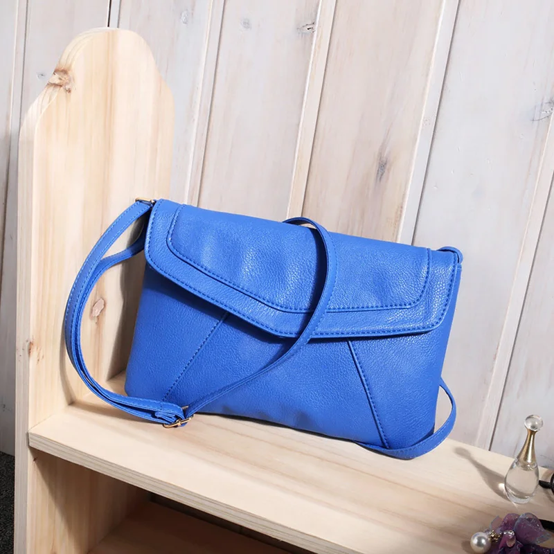 HOBBAGGO модные женские туфли мини сумка через плечо из искусственной кожи через плечо сумки из натуральной кожи сумки через плечо - Цвет: Синий
