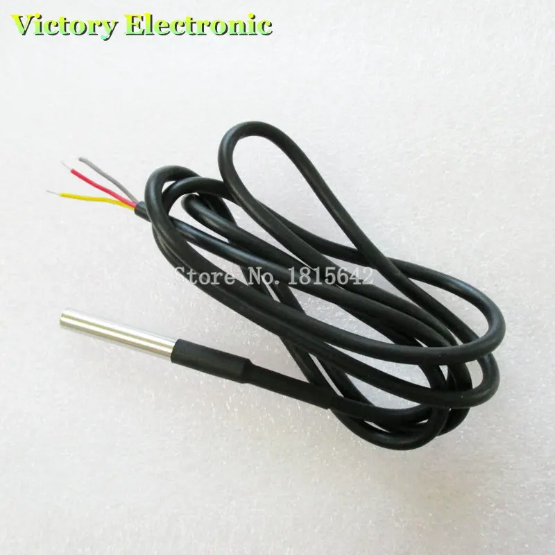 

Stainless steel package Waterproof DS18b20 temperature probe temperature sensor 18B20