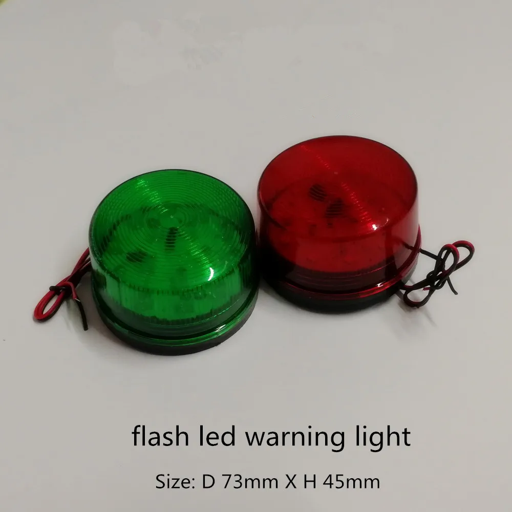 sourcing map LED avertissement ampoule tournant clignotant stroboscopique lumière industrielle signal tour lampe AC 220 V 1 W rouge LTE-5061 