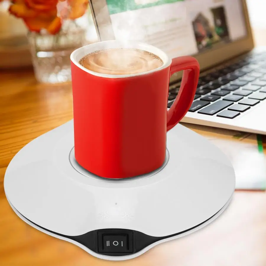 

Mini Coffee/Tea Cup Fast Heater Colder Mug Warmer Beverage Heater Tray Pad Milk Tea Coffee Mug Hot Drinks Cup Heater Colder