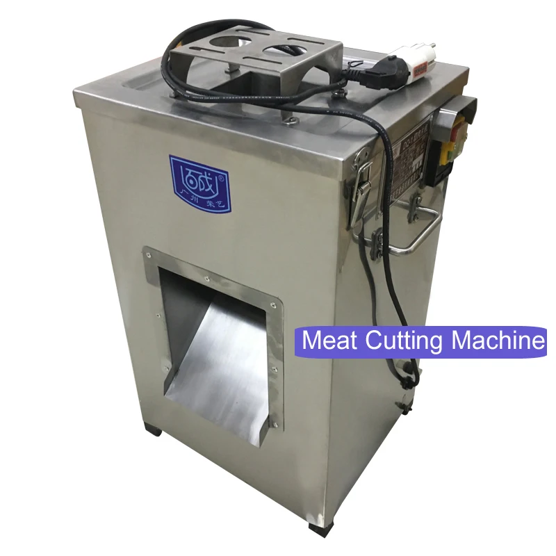 Электрическая Мясорубка/машина для резки мяса из нержавеющей стали промышленная ломтерезка для мяса 3,5 мм толщина ломтика 220 в 750 Вт