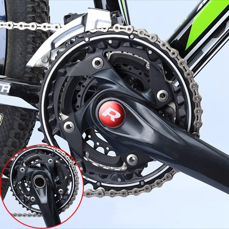 RISK MTB велосипедная цепь рукоятка колеса крышка дорожный шатун для горного велосипеда Накладка для болтов крышка Водонепроницаемая Алюминиевая CNC ось bb крышка