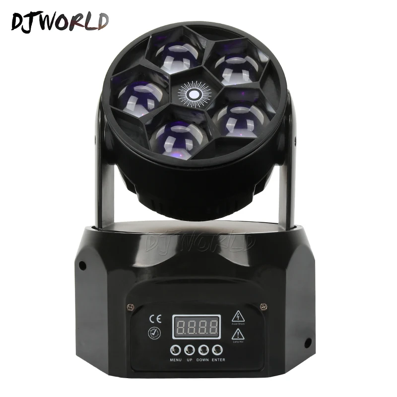 Светодиодный луч + мыть пять глаза пчел 5x12 Вт RGBW DMX512 сценический эффект Освещение