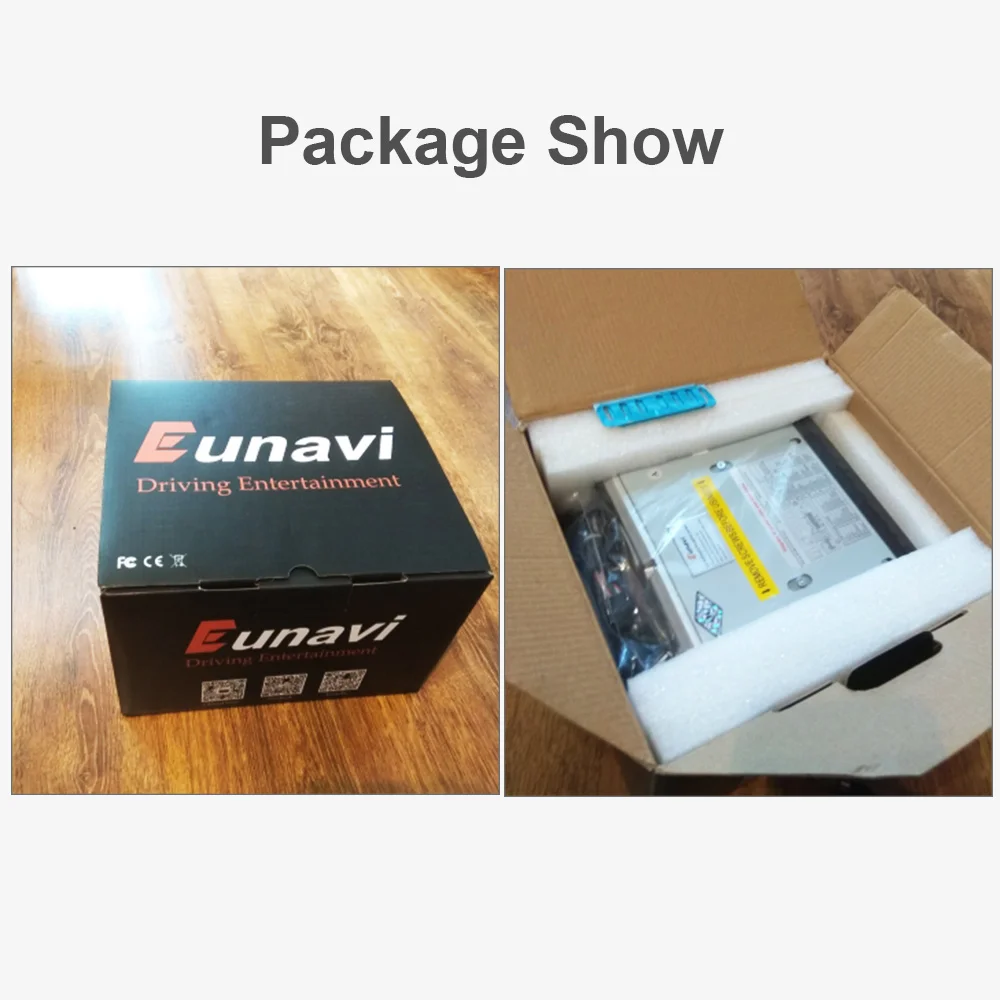 Универсальный автомобильный DVD плеер Eunavi 1 din с сенсорным экраном HD стерео радио