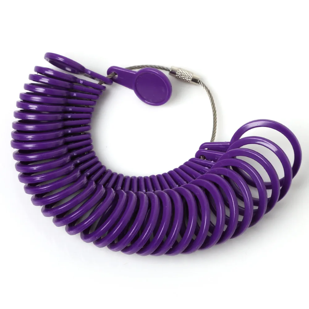 Plastic 1set 33pcs Ring Sizer Finger,Ring Measure Gauge Set Jeweler