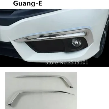 

Car Styling Cover ABS Chrome Lamp Front Head Fog Light Trim Frame Lamp Stick 2pcs For Honda Civic 10th Sedan 2016 2017 2018 2019