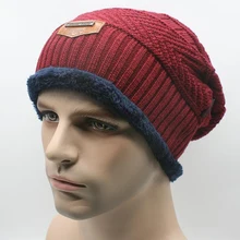 Для Мужчин's головные уборы Skullies зимнее, связанное из шерсти бейсбольная Кепка Для Взрослых на открытом воздухе спортивный бренд лыжная вязаная шапка Кепки Повседневное однотонные Цвет комплекты головных уборов Шапки для Для мужчин