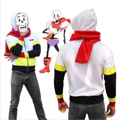 Горячая Undertale Sans Frisk Chara Papyrus Fell Sans косплей костюм на молнии с капюшоном куртка пальто свитер спортивный