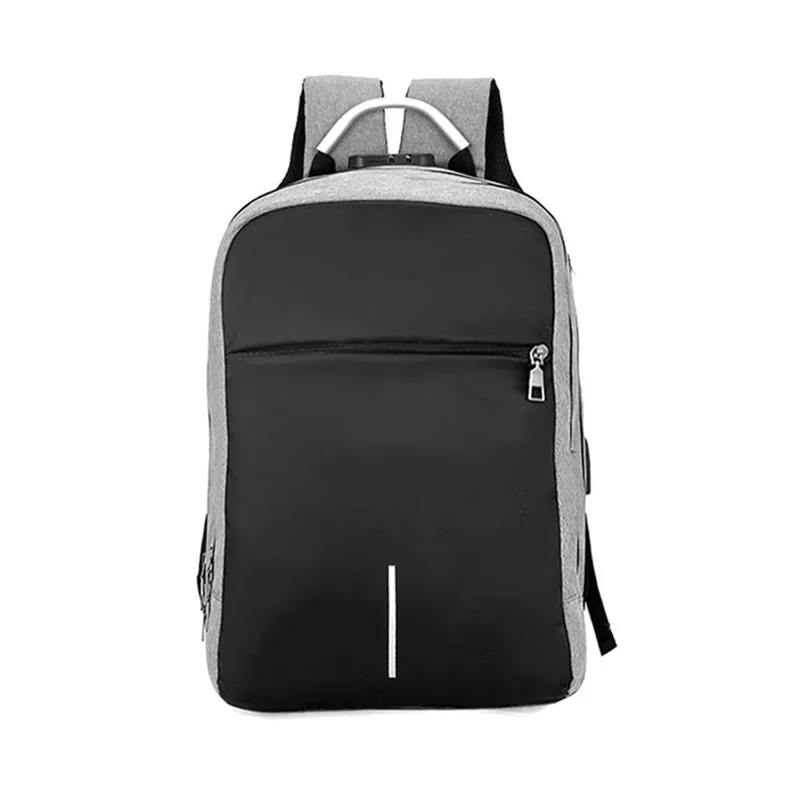 Sports Bag Outdoor USB Charge Camping Hiking Backpack Lock Shoulder Business Travel Bag Code Lock Anti-Theft Backpack #2D04 (26)