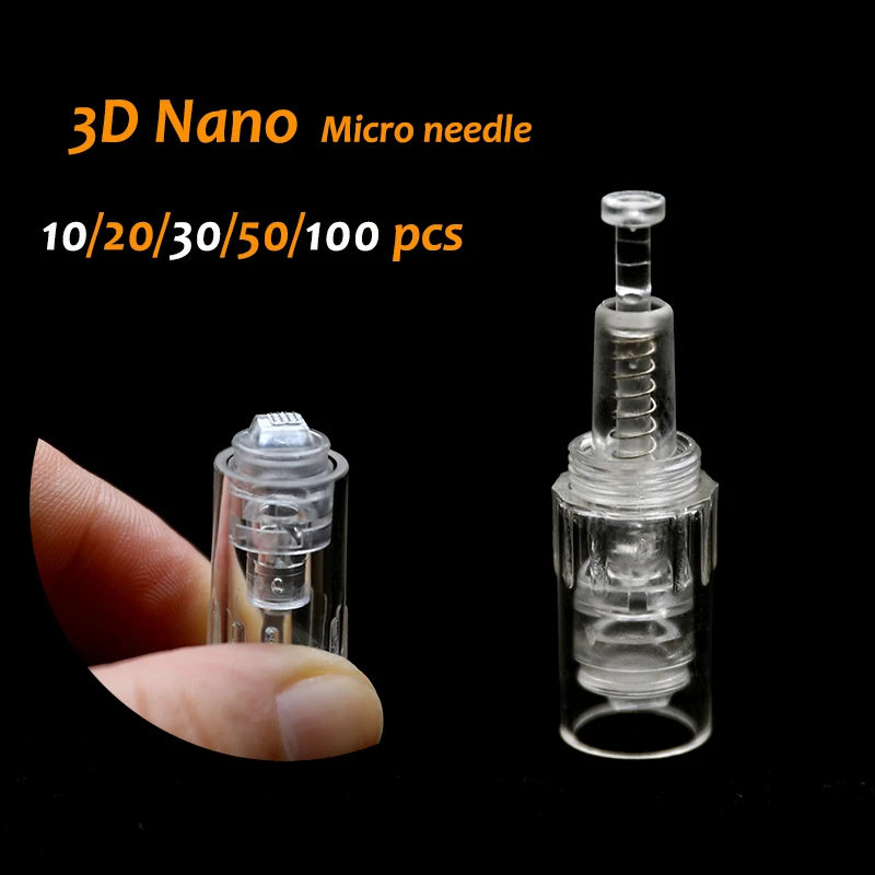 3D нано винт порт микро игла картридж игл для татуажа Замена Derma Pen 10/20/30/50/100 шт |