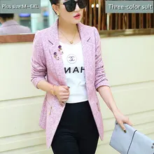 2017 Time limited Women Jacket Quick Delivery Of New Female Spring Jacket Paragraph Small Suit Slim