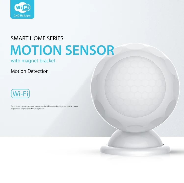 

SmartYIBA 2.4G WiFi Intelligent PIR Motion Sensor Smartphone APP Control Smart PIR Motion Detection Alarm For Home Protection
