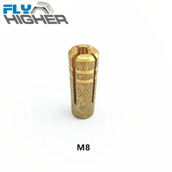 

M8X30 Brass Drop In Anchor for Concrete Structures 20pcs/pack