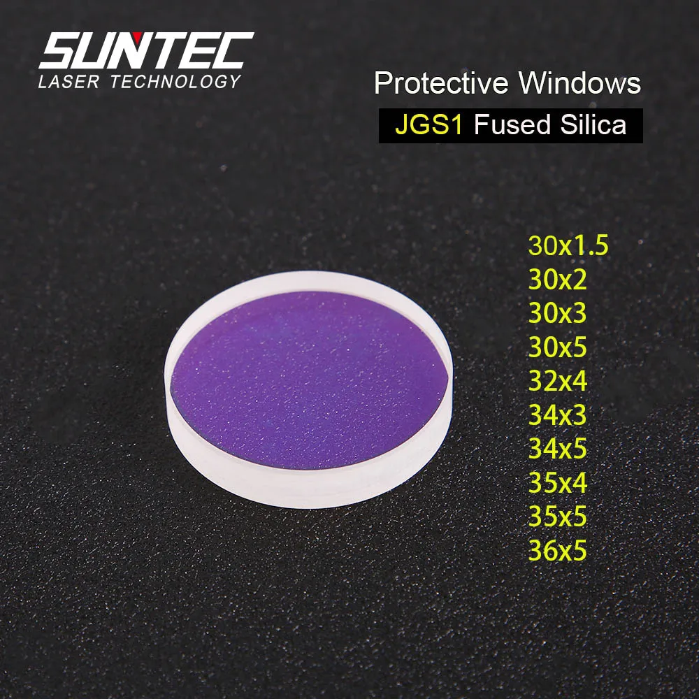 Suntec лазерный защитный Windows Dia.30 32 34 35 36 кварцевый плавленый кремнезем для