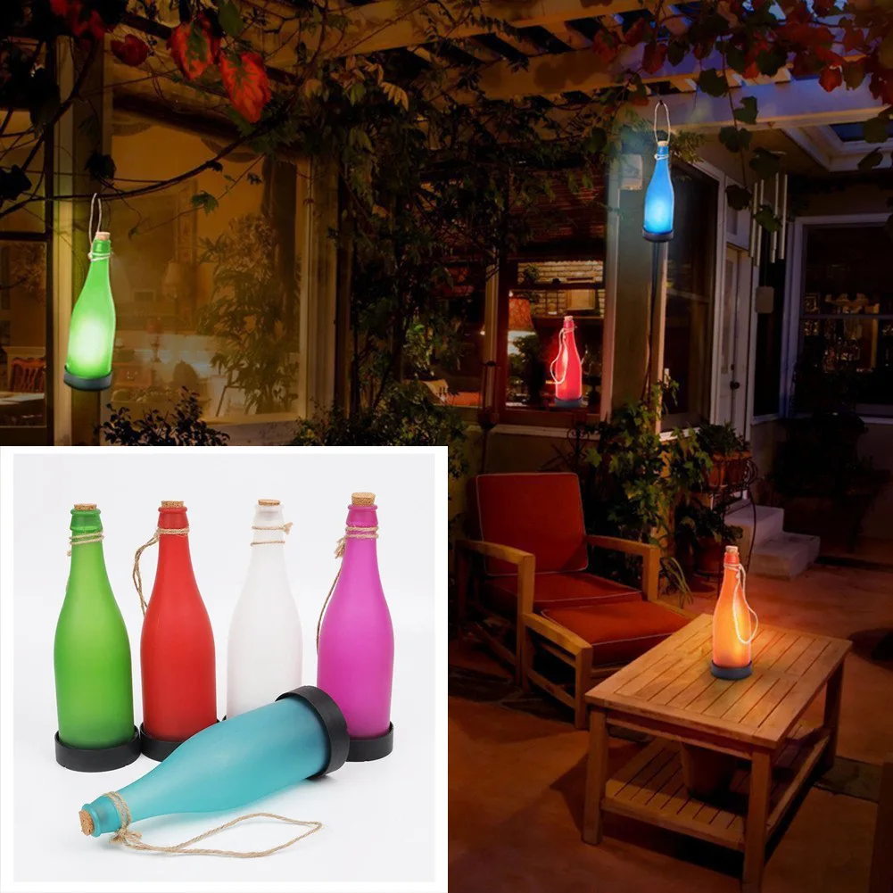 

AIMIHUO 5PCS LED Solar bottle light creative energy-saving landscape lamp garden decorate solar lamp white light 300mAh battery