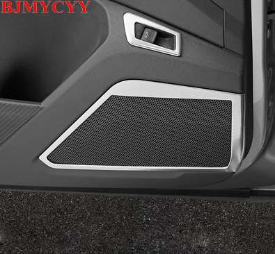 BJMYCYY Автомобильная дверь из нержавеющей стали, звуковая декоративная рама, автомобильный Стайлинг для Volkswagen T-ROC T ROC, аксессуары