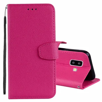 

20pcs/lot Litchi 3 card leather phone case cover for Samsung Galaxy J4 plus/J4 Prime J6 plus/J6 Prime 2018 pouch cover case