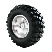 4 Unids/lote 108mm 1.9 “rock crawler tires & rueda llantas de aleación hex 12mm para 1/10 coche de rc hobby hpi tamiya axial scx10 d90