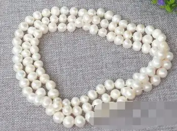 

N1507614 47''natural 8-9mm White Round Freshwater pearl necklace