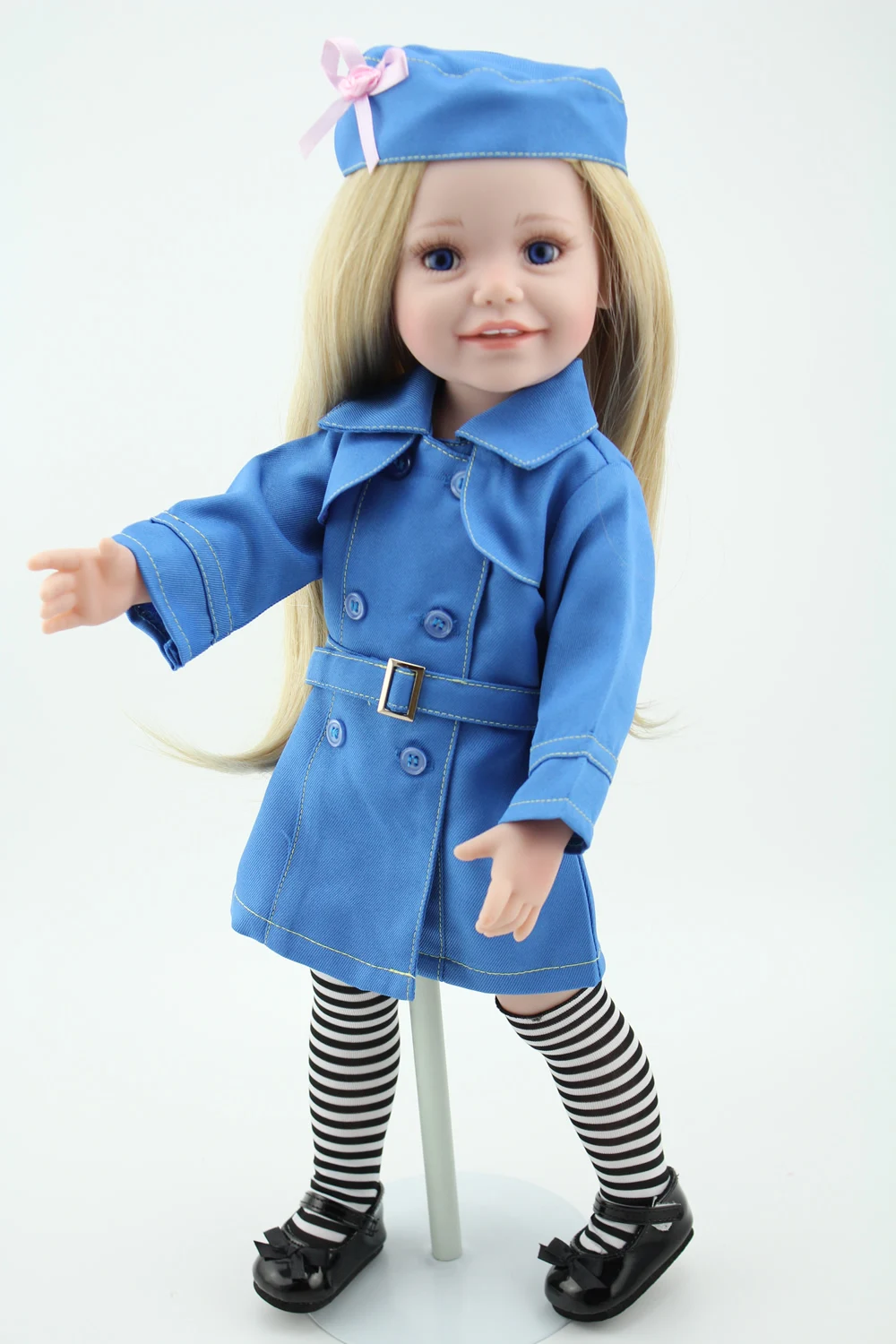 NPKDOLLReborn детские куклы 18 дюймов американская кукла девочки дети Playmate подарки на
