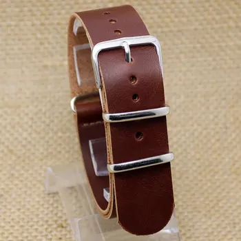 

20mm Dark Brown Wide PU Leather Band Pin Buckle Wrist Strap for Men Women Watch Classic Soft Bracelet Replacement