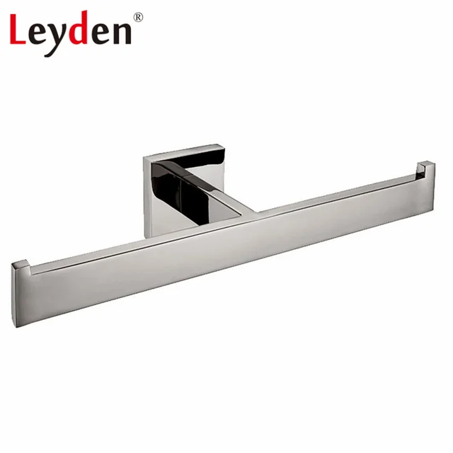 Leyden High Quality Stainless Steel Square Polished Chrome Towel Leyden High Quality Stainless Steel Square Polished Chrome Towel Ring Wall Mounted Rack Double