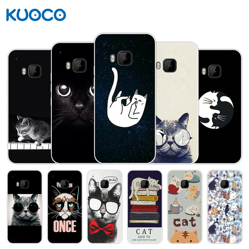 

Protector Case for HTC One M9 Coque 5.0" Dif Cat Design Soft TPU Cover for Fundas HTC One M9 Cover Silicon Back Phone Cases