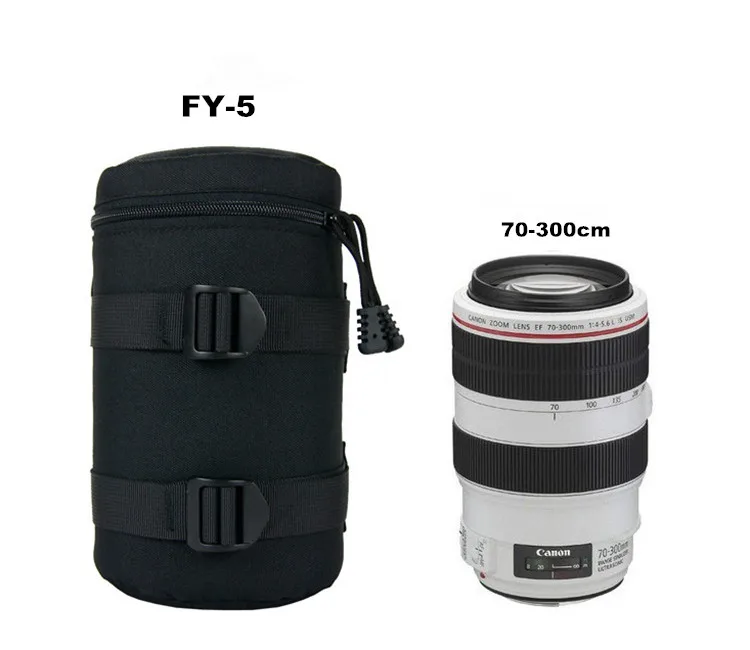 6 Sizes Univeral Camera Lens Pouch Bag Case Waterproof Anti shock for