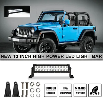

2019 NEW Hot Sale 13inch 120W 2525 Dual Row Straight LED Work Light Bar Off Road Driving Truck SUV Dropshipping headlights cover