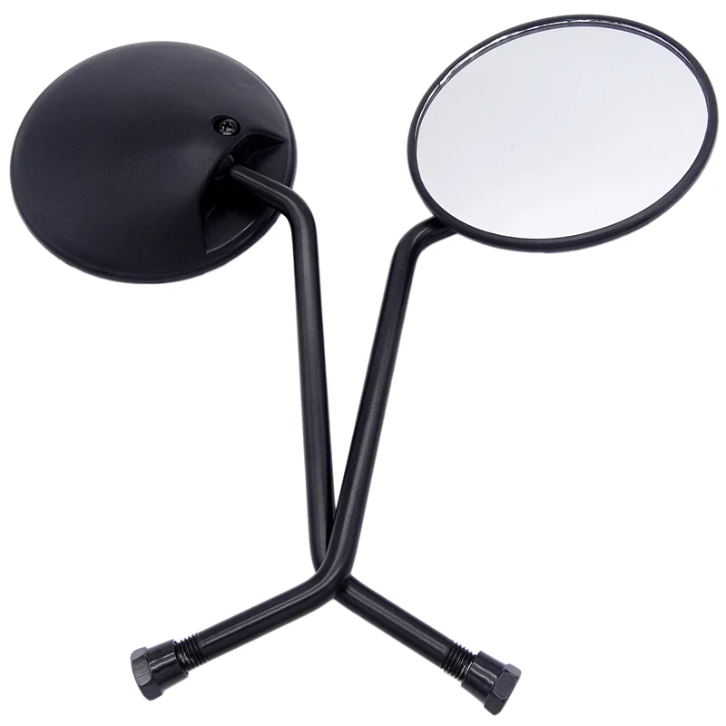 

1 Pair 10mm Universal Motorcycle Rearview Mirror Handle Bar End Side Round Mirrors Aluminum for Honda Suzuki Yamaha Kawasaki
