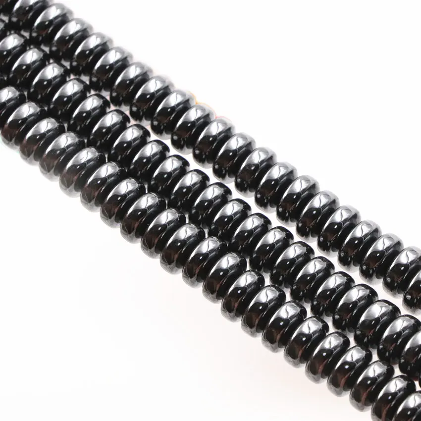 

Natural Stone Hematite Loose Beads Strand 15inch Jewelry Making Crafts Wholesale Accessories Wheel Shape Diy Findings Beads A55